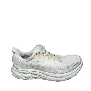 HOKA Women's Clifton 7.5 D White Performance Running Shoe